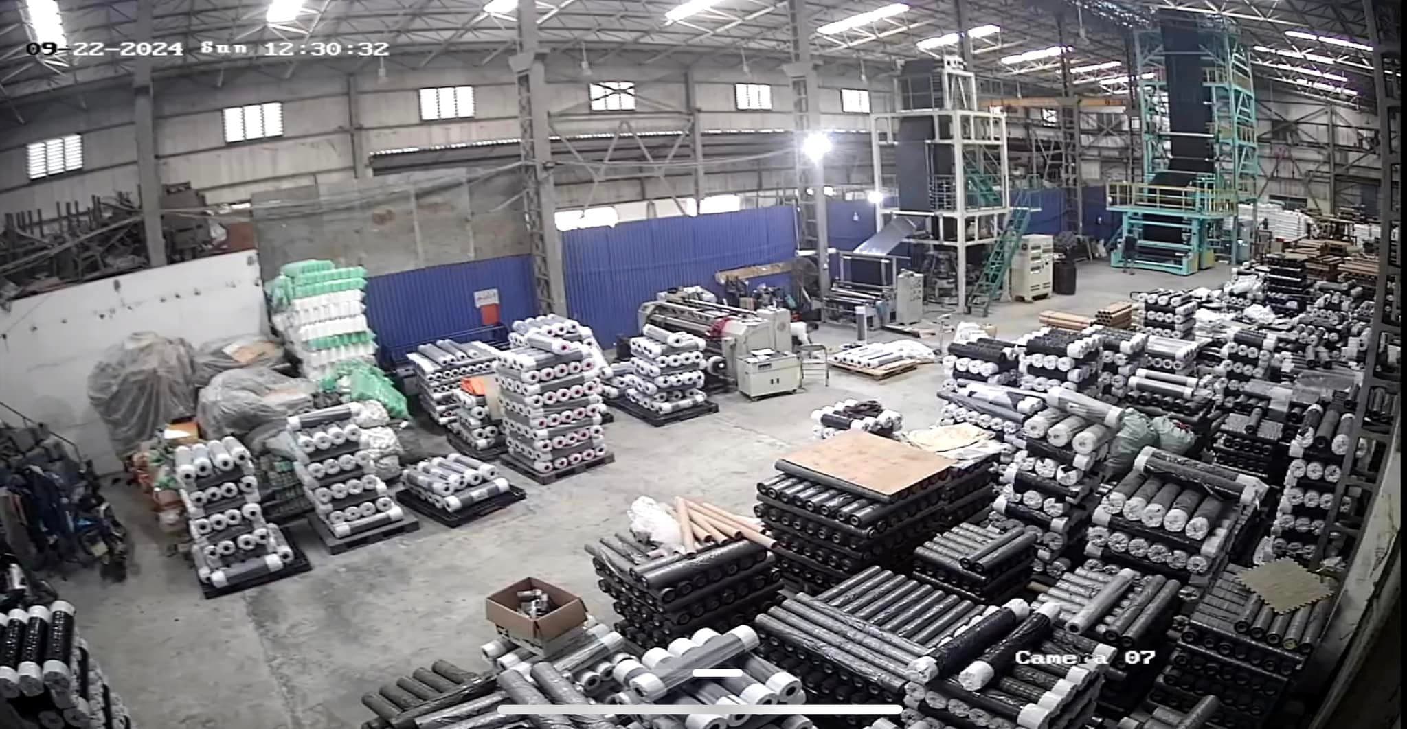 Overview of the mulch film production and storage area